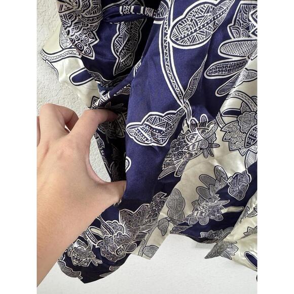 Natori Floral Satin Open Front Kimono Robe Jacket Women’s One Size Quiet Luxury - Picture 5 of 6